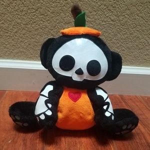 Skelanimals Pumpkin Monkey Plush